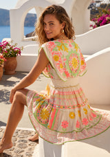 ibBan Hand Embroidered Long Dress | Luxury Bohemian Short Dress - Orla