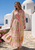 ibBan Pink Embroidered Cotton Maxi Dress | Women's Bohemian Resort Wear-Orla