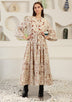 ibBan Cotton Schiffli Embroidered Long Tunic Dress - Brsa