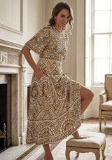 ibBan Luxury Hand Embroidered Winter Dress | Designer Occasion Wear for Women Orma