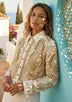 ibBan Hand Embroidered Jacket | Luxury Beaded Cotton Canvas Organza Jacket - Vidha
