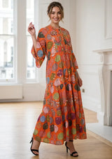 ibBan Print Cotton Long Tunic with Hand Embroidery – Kinza