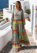 Printed Cotton Maxi Tunic for Women | ibBan Summer Collection- Cansu