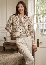 ibBan Luxury Hand Embroidered Winter Jacket | Premium Women's Designer Jacket - Orma