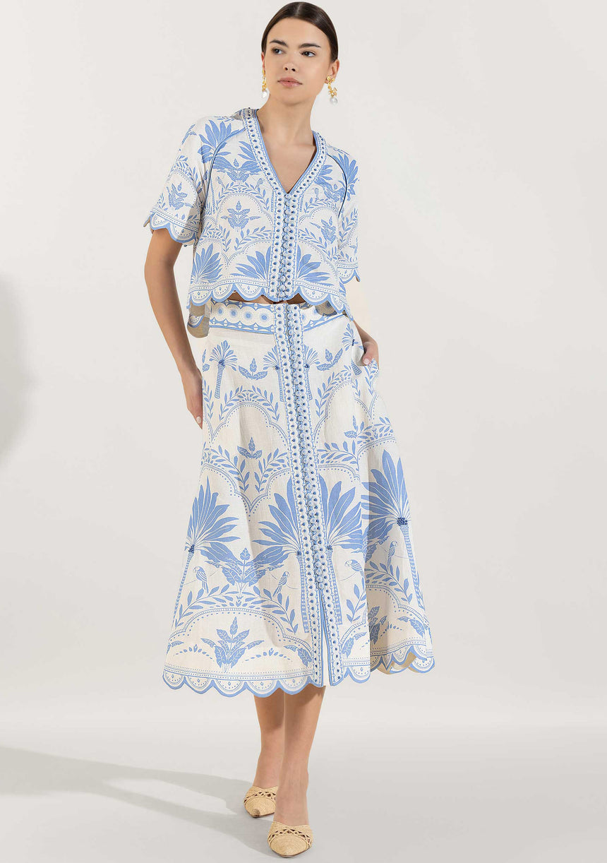 Women's Cotton Top & Skirt - Rifat