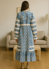 Ibban Cotton Summer Long Dress -Raya