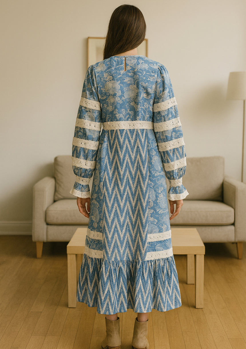 Ibban Cotton Summer Long Dress -Raya