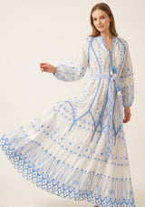 Maxivestido de algodón para mujer - Meerab