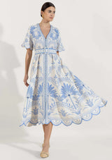 Vestido largo de algodón para mujer - Rifat