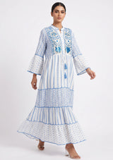 Tunique longue femme ibBan Basima | Paillettes sur toute la longueur | Occasion spéciale | Taille unique