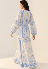 Maxivestido de algodón para mujer - Meerab
