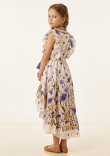 Girls' Cotton long dress V-Neck - Jelisha
