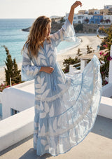 ibBan Hand Embroidered Long Tunic Dress - Livia Long Tunic