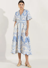 Vestido largo de algodón para mujer - Rifat
