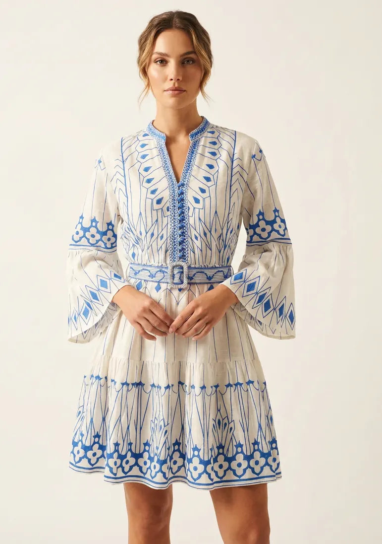 ibBan Hand Embroidered Short Tunic for Women - Meerab