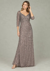 ibBan Women’s Party Long Dress with Hand Embroidery -Sobia