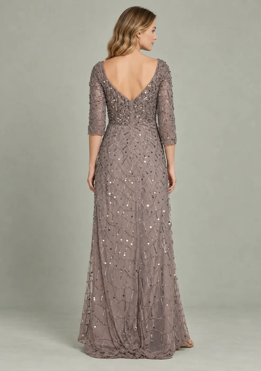 ibBan Women’s Party Long Dress with Hand Embroidery -Sobia