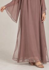 ibBan Women’s Hand Embroidered Georgette Kaftan Dress -Zava