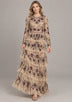 Women’s Party Dress with Hand Embroidery - Naegiza