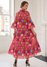 ibBan Print Cotton Long Tunic with Hand Embroidery – Kinza
