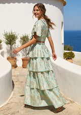 ibBan Lurex Skirt & Blouse Set with Hand Embroidery | Luxury Resort - Lurex Skirt Blouse