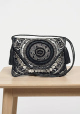 ibBan Hand Embroidered Canvas Sling Bag | Women's -Cotri