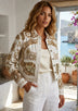ibBan Hand Embroidered Canvas Jacket | Women's Luxury Fashion - Love Jacket