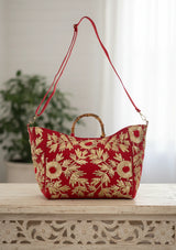 Bolso de lona bordado para mujer - Areeba