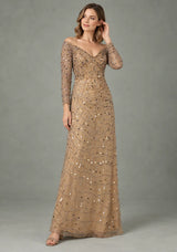 ibBan Women’s Party Long Dress with Hand Embroidery -Sobia