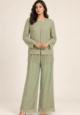 ibBan Women’s  Beaded Jacket and Pant Set - Zarina