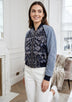 ibBan Hand Embroidered Leather Sleeve Winter Jacket | Premium Designer Outerwear - Dolly