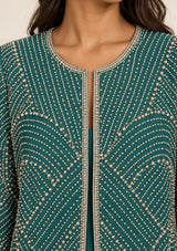 ibBan Women’s  Beaded Jacket and Pant Set - Zarina