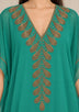 ibBan Women’s Hand Embroidered Georgette Kaftan Dress -Tanzeen