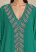 ibBan Women’s Hand Embroidered Georgette Kaftan Dress -Tanzeen