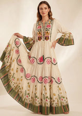 Minivestido de lino para mujer con cuello en V - Romi