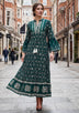 ibBan Hand Embroidered Winter Tunic Dress | Luxury Bohemian Elegance - Melida