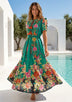 ibBan Floral Hand Embroidered Cotton Long Dres -Nagozi