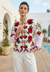 ibBan Women's Hand Embroidered Cotton Canvas Jacket - Gypsy | Artisan Boho