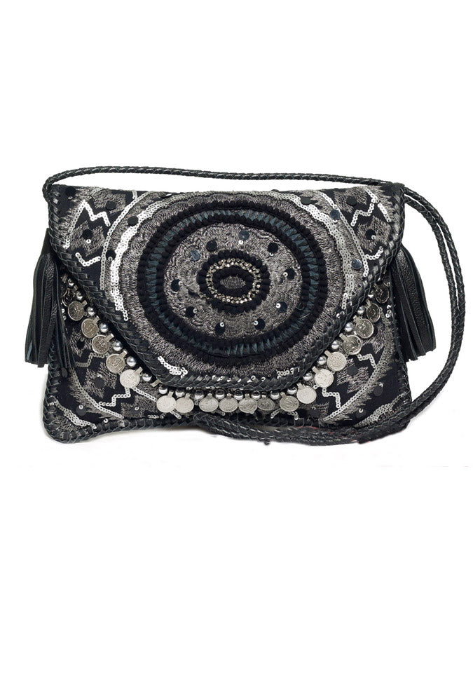 ibBan Hand Embroidered Canvas Sling Bag | Women's -Cotri