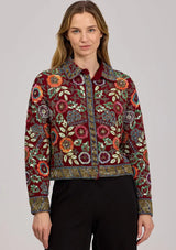 ibBan Women's Luxury Hand Embroidered Winter Jacket -Rio