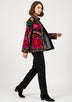 ibBan Embroidered Cotton Canvas Jacket for Women | Statement Artisan Jacket - Lessia