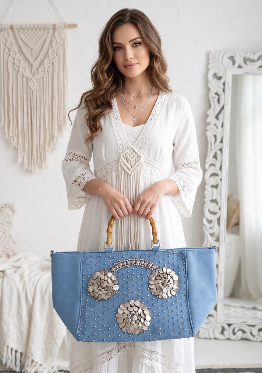 Bolso de Lona Bordado para Mujer - Layra