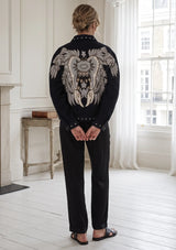 ibBan Women's Hand Embroidered Designer Jacket -Leoana Jacket