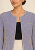 ibabn Women’s Hand Beaded Fringe Jacket - Amaya