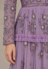 ibBan Women’s Party Long Dress with Hand Embroider -Raneem