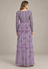 ibBan Women’s Party Long Dress with Hand Embroider -Raneem