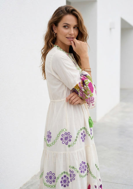 Women's Cotton Long Dress - Amaari