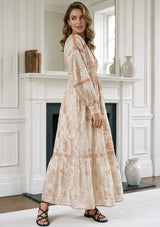 bBan Hand Embroidered Long Maxi Dress - Efnan Long dress