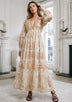 bBan Hand Embroidered Long Maxi Dress - Efnan Long dress