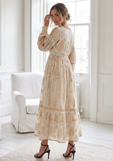 bBan Hand Embroidered Long Maxi Dress - Efnan Long dress
